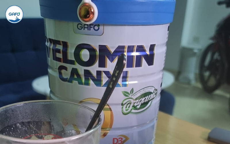 Sữa Organic Velomin Canxi bổ sung thành phần rau củ
