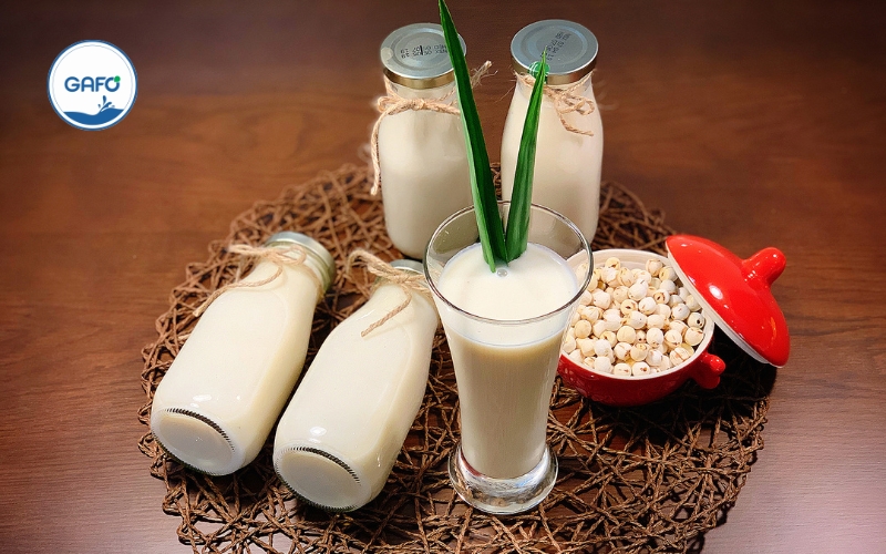 Các lợi ích của sữa hạt sen